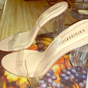 Fashion Nova Clear Heels